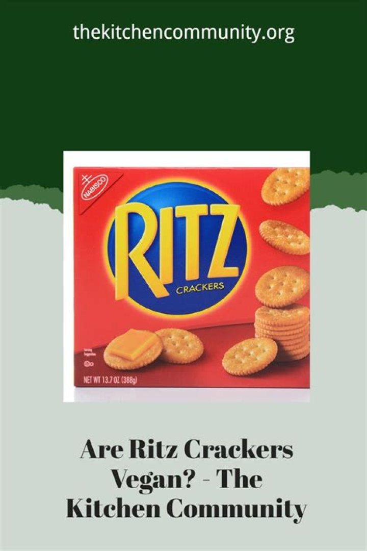 Are Ritz bacon crackers vegan