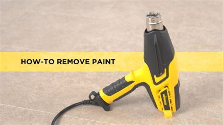 Can a heat gun remove paint