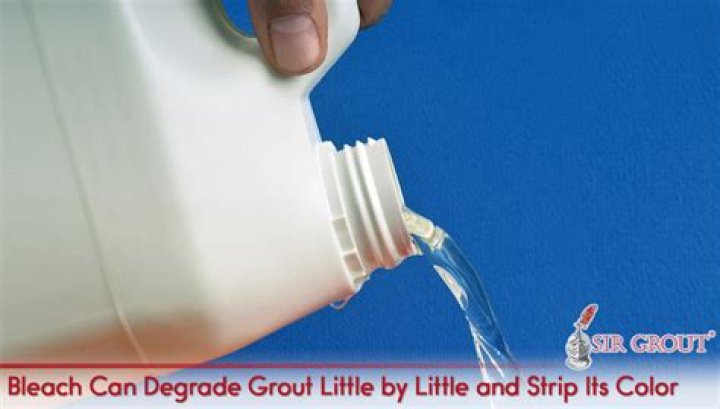 Can bleach be used on grout