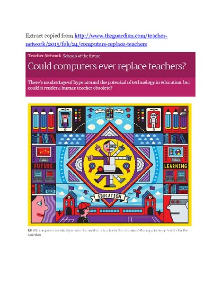 Can computers replace books
