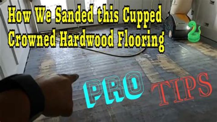 Can cupped floors be sanded