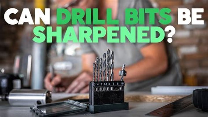 Can drill bits be sharpened