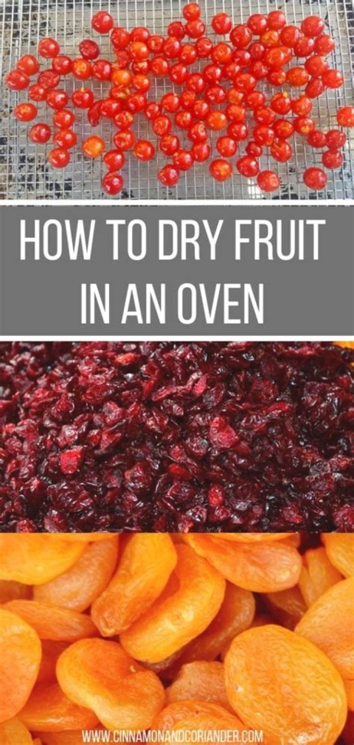 Can I dry fruit in the oven