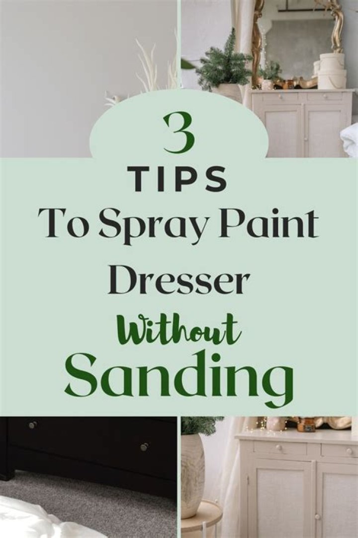 Can I spray paint a dresser