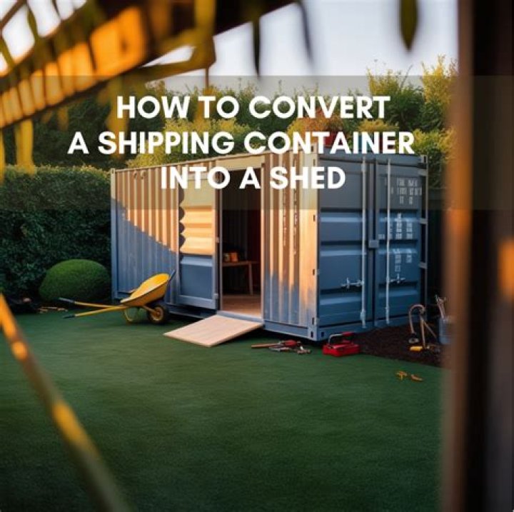 Can I use a shipping container as a shed