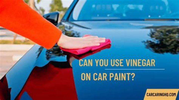 Can I use vinegar on my car