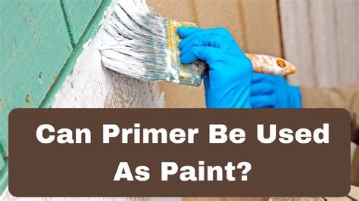 Can primer be used as paint