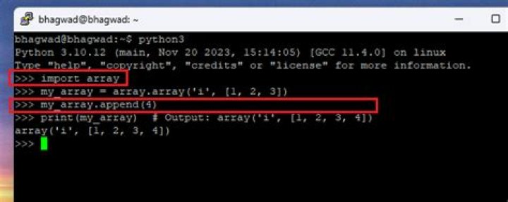 Can you append to an array