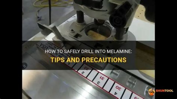 Can you drill into melamine