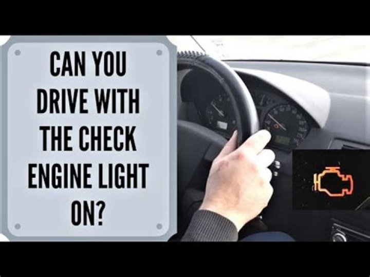 Can you drive with check engine light on