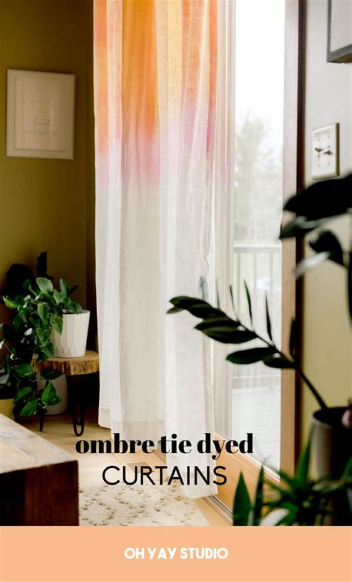 Can you fabric dye curtains