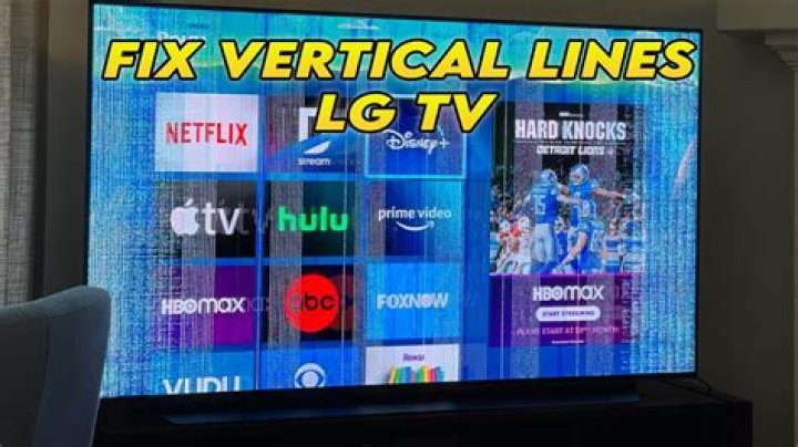 Can you fix a TV with lines