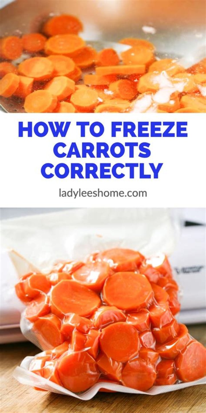 Can you freeze fresh carrot