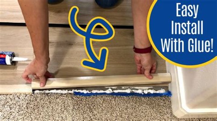 Can you glue door threshold