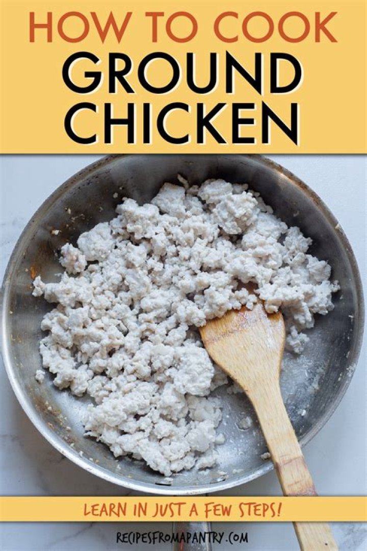 Can you make ground chicken