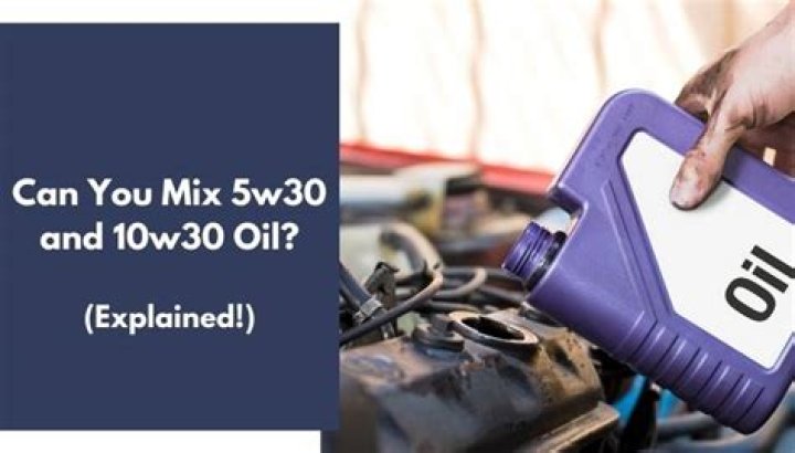 Can you mix 5W30 and 10W30