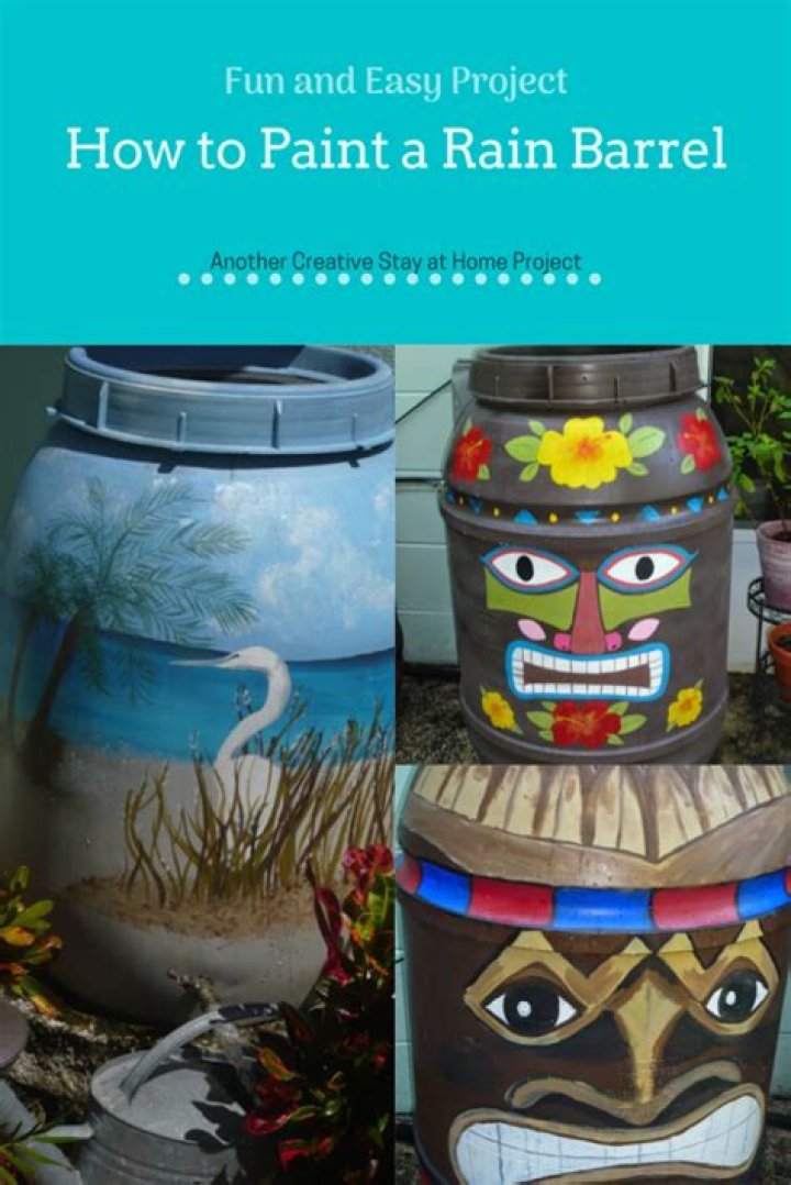 Can you paint a rain barrel