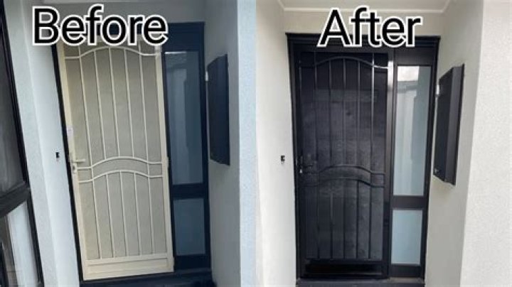 Can you paint a security screen door