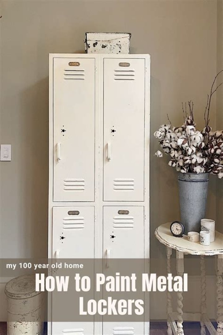 Can you paint metal lockers