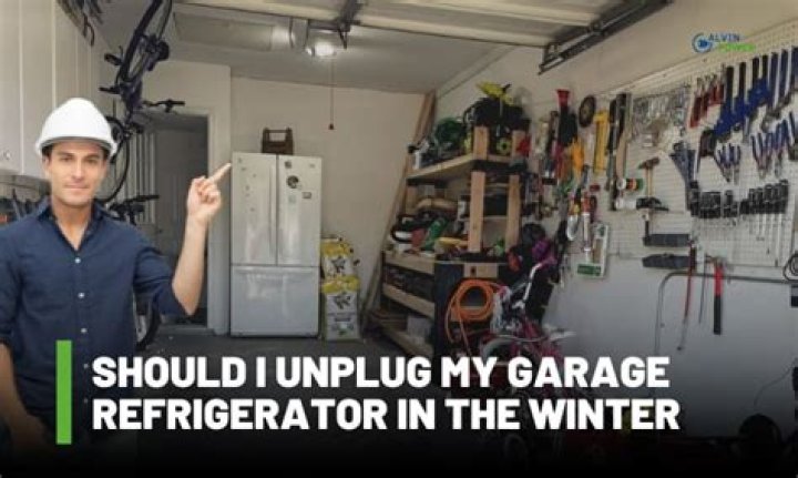 Can you put a refrigerator in the garage in the winter