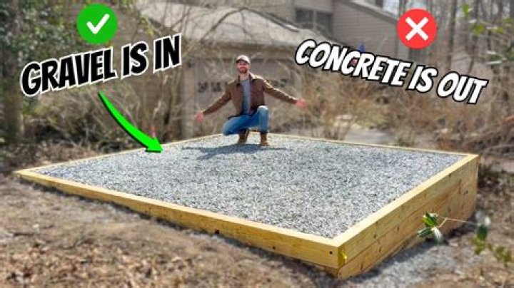 Can you put a shed on asphalt