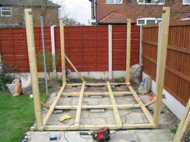 Can you put a shed on patio