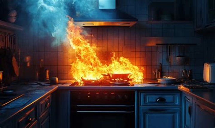 Can you put flour on a grease fire