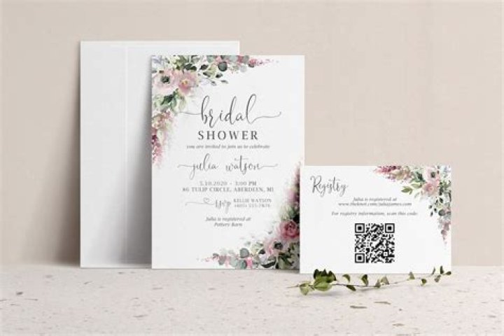 Can you put registry information on a bridal shower invitation