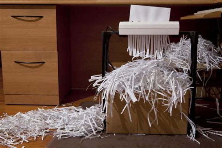 Can you shred sticky labels