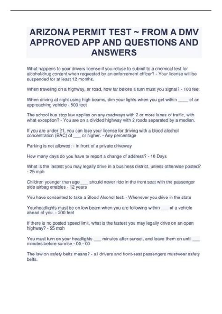 Can you take your permit test online in Arizona