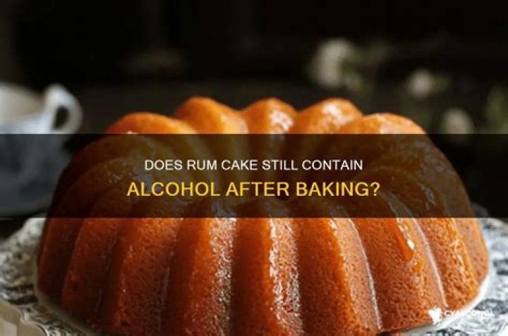 Does cakes contain alcohol