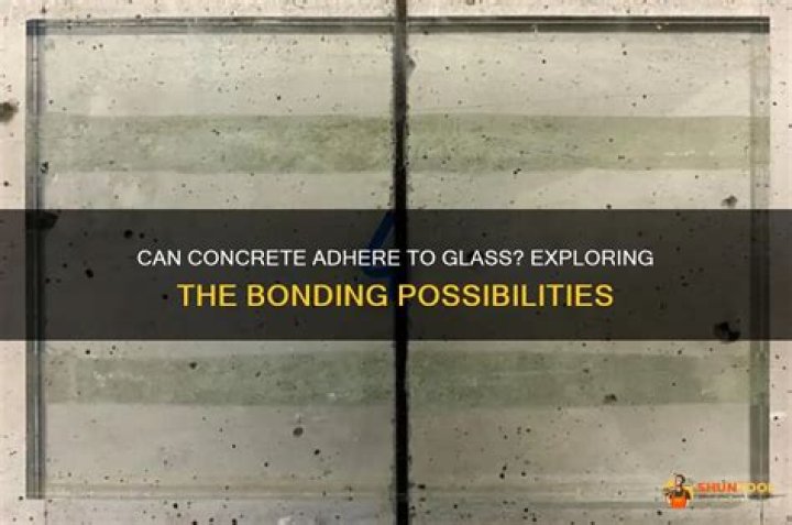 Does cement stick to glass