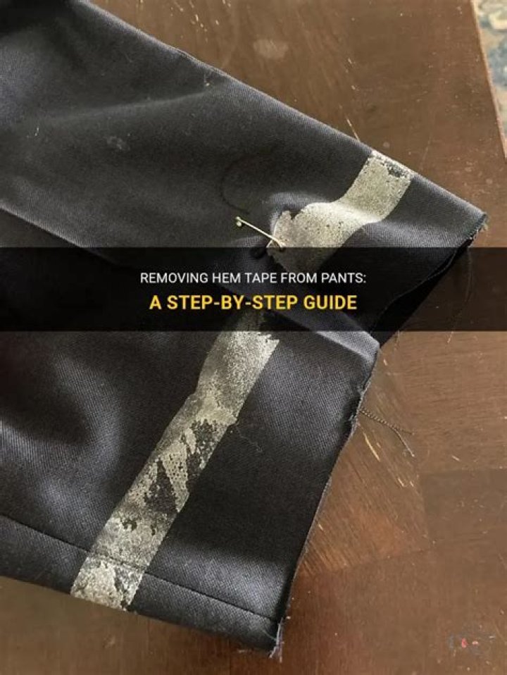 Does hemming tape come off