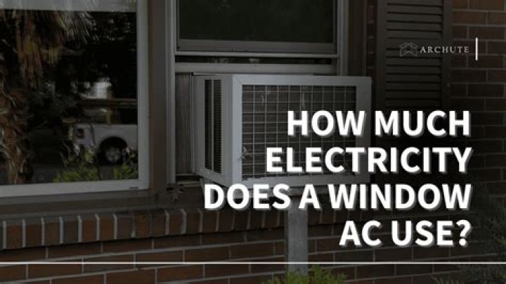 Does window AC fan use much electricity