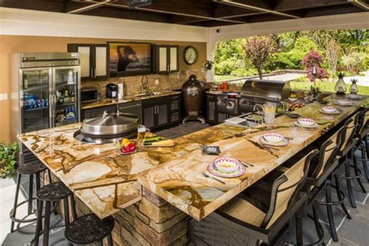 How deep should an outdoor kitchen counter be