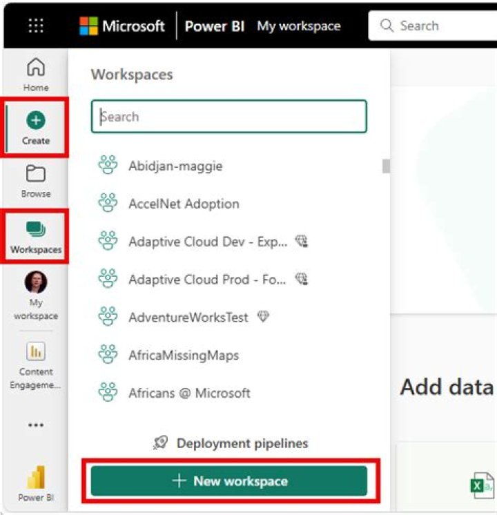 How do I create a workspace mapping in TFS