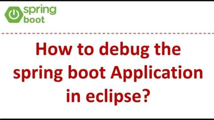 How do I enable debugging in spring boot