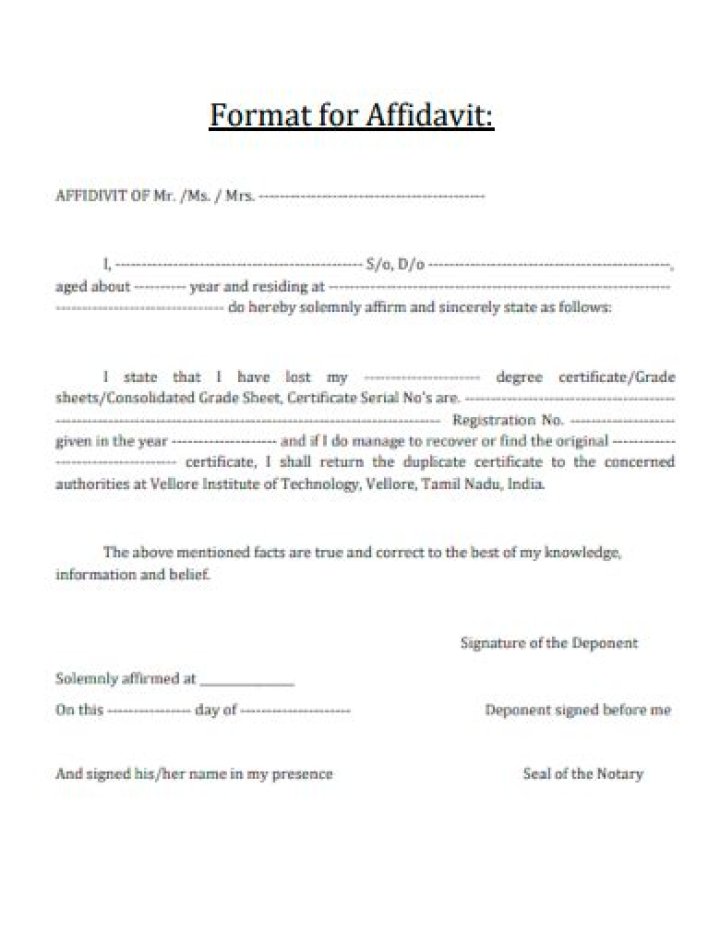 How do I file an affidavit