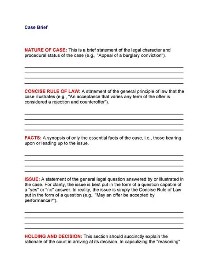How do I find a case brief