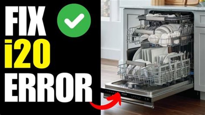 How do I fix i20 error on my dishwasher