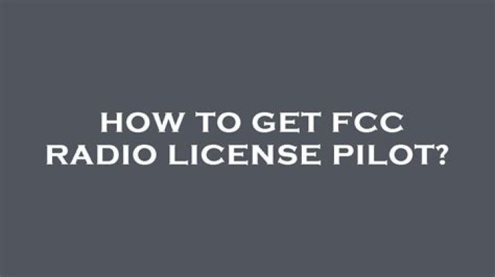 How do I get my FCC radio license