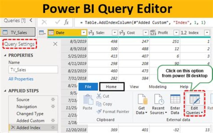 How do I open query editor