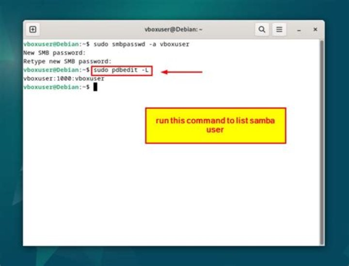 How do I remove a Samba user in Linux