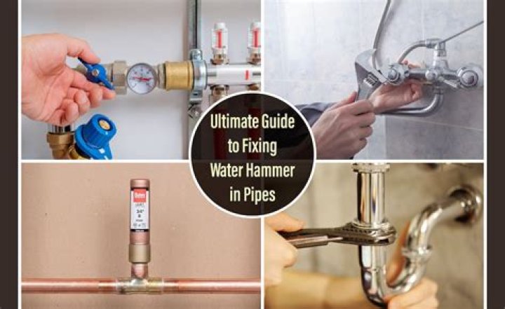 How do I stop water hammer in my house pipes