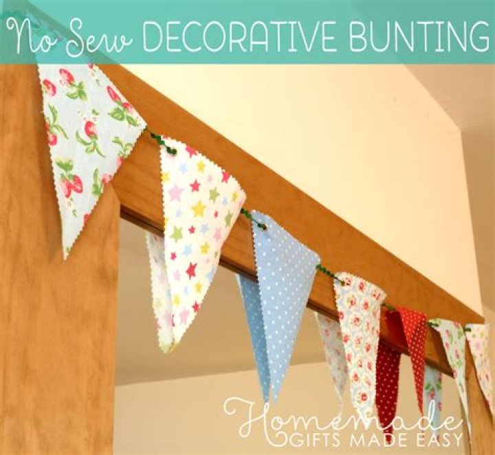 How do you attach bunting
