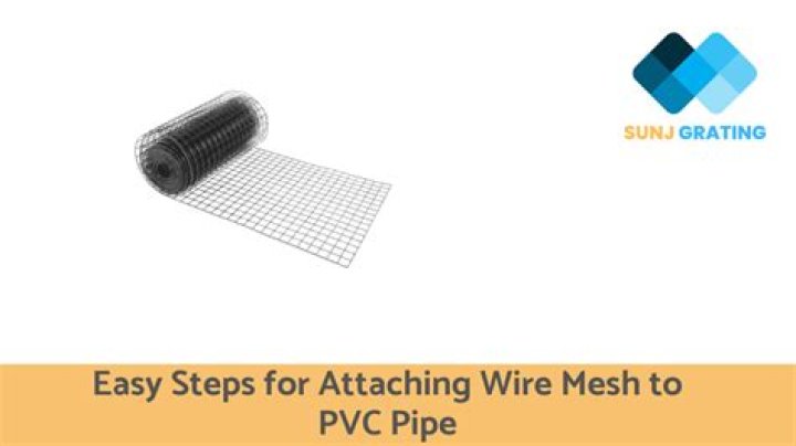 How do you attach PVC pipe to netting