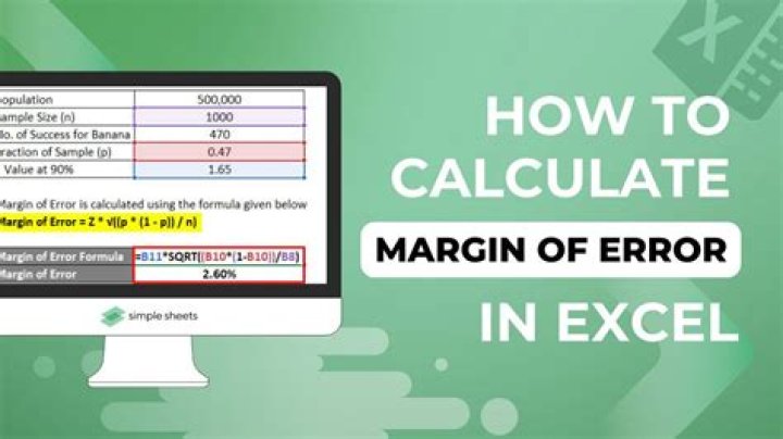 How do you calculate margin of error in statistics