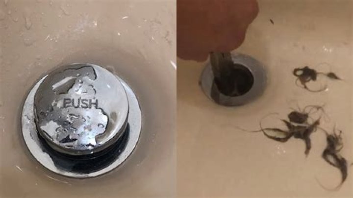 How do you clean a bathtub drain with a push plug