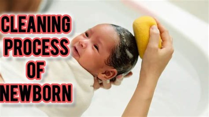 How do you clean a newborn girl