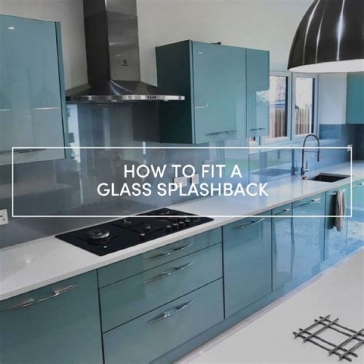 How do you fit a glass splashback